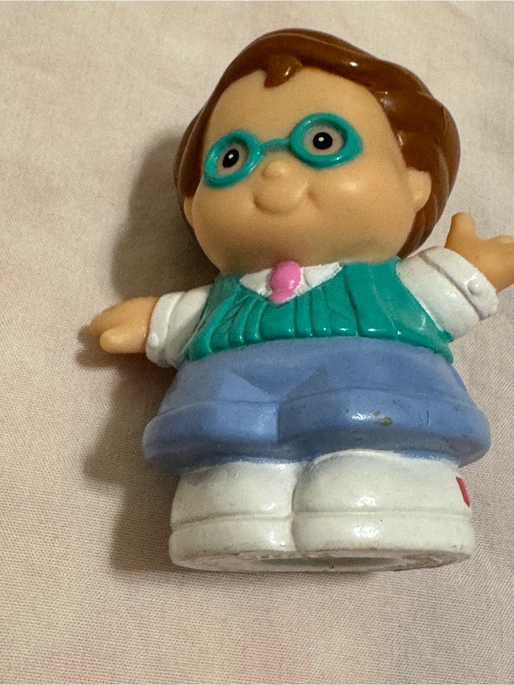 Little People  Blue-Purple Teal Dad Figure - with Tie